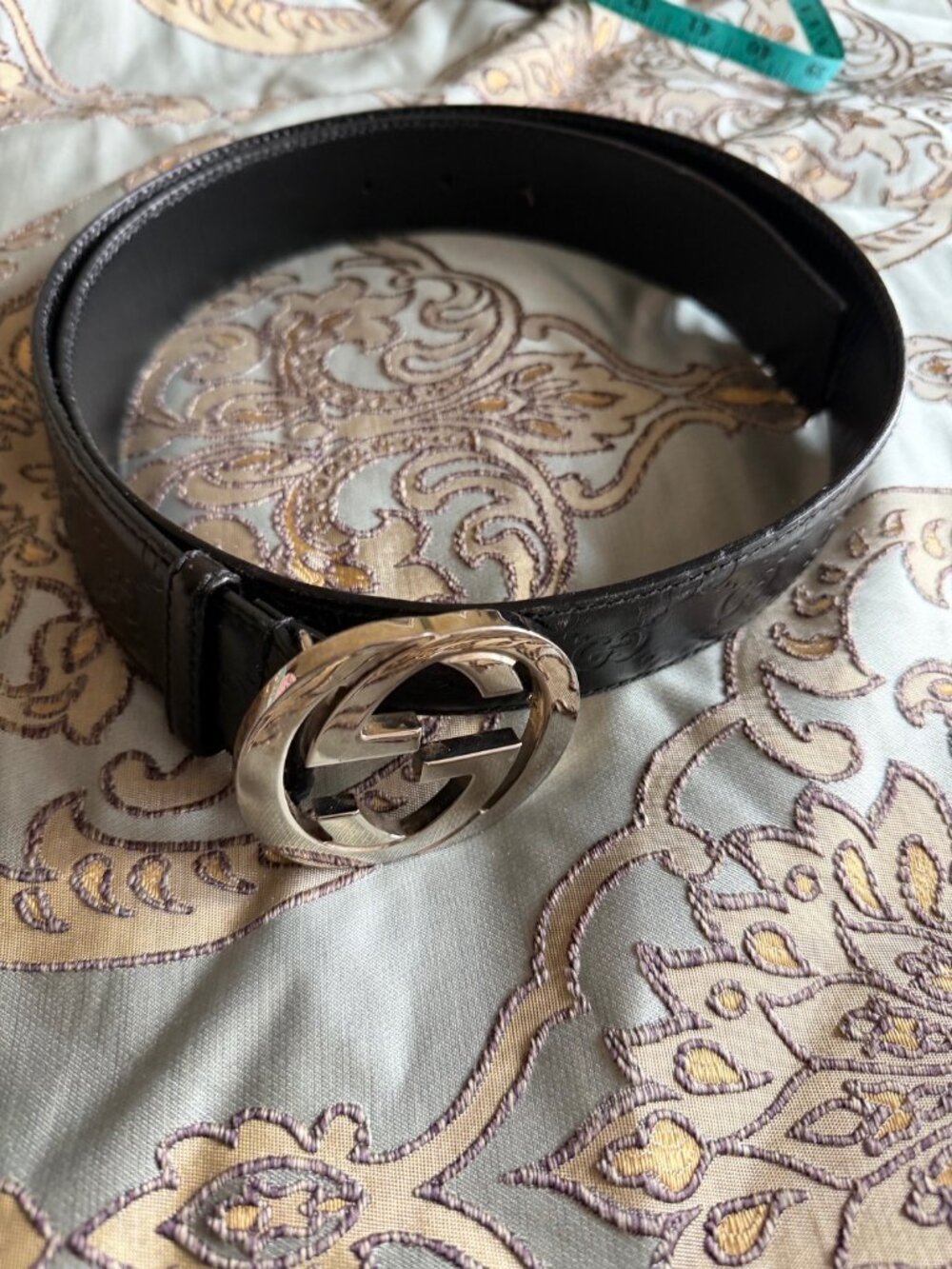Gucci Interlocking G Leather Belt
